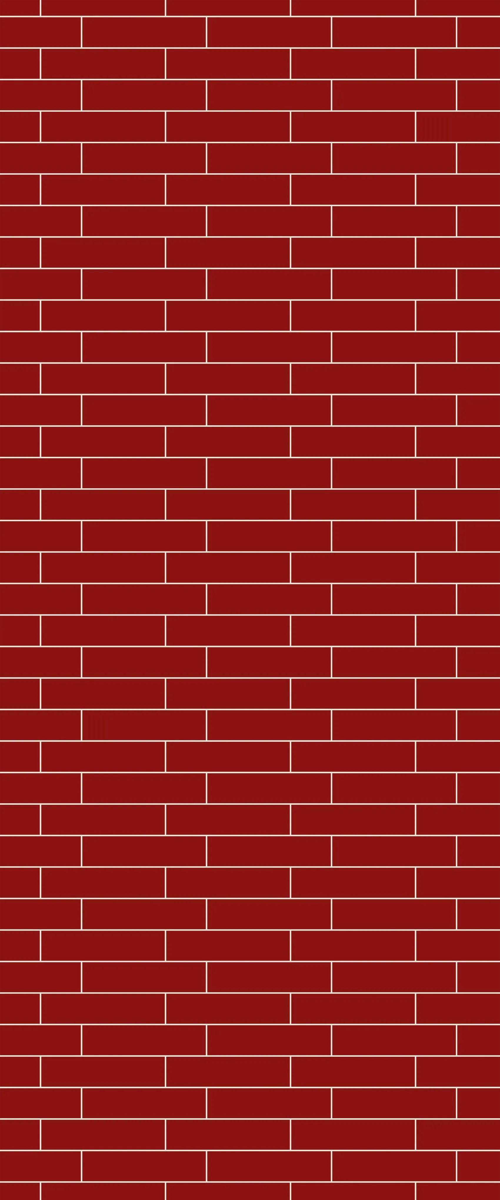 Red Brick Slip Tile Acrylic Shower Wall Panel 2440mm x 1220mm ( 3mm Thick)