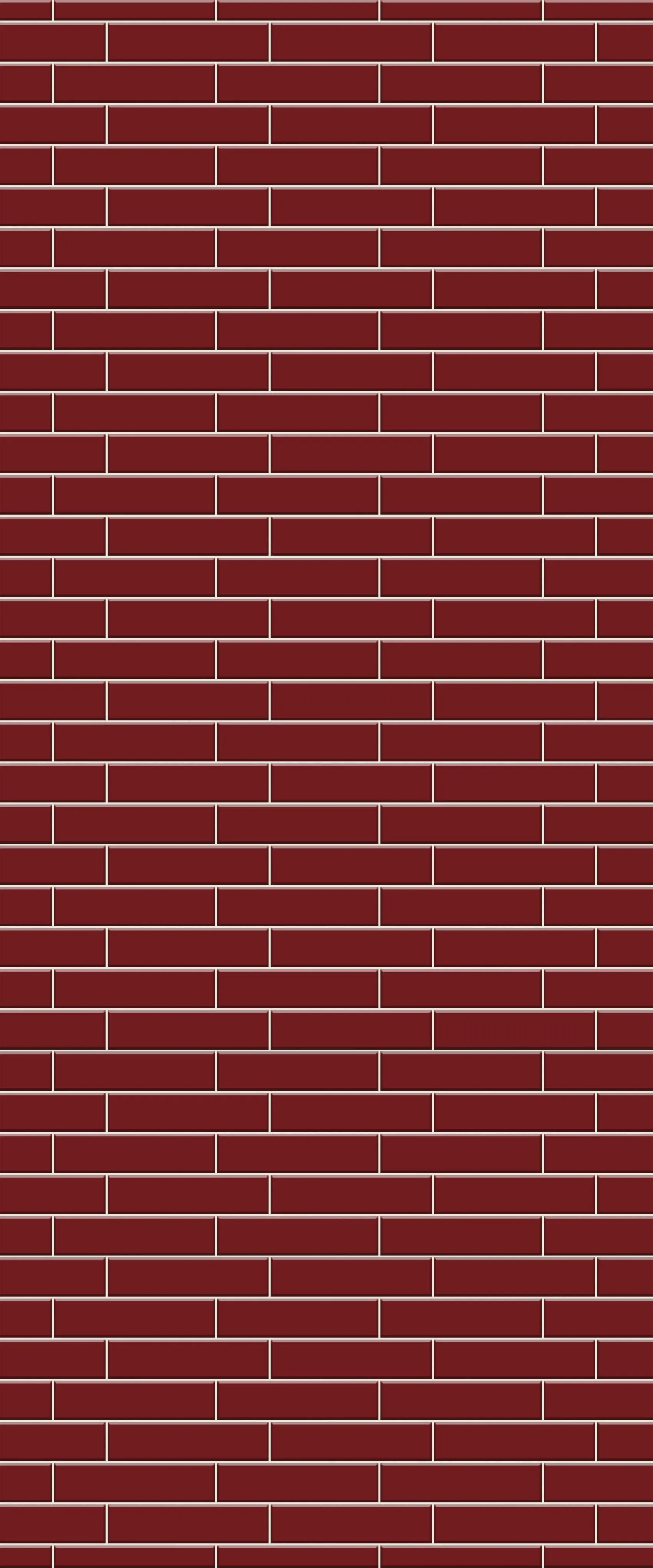 Red Brick Slip Tile Acrylic Shower Wall Panel 2440mm x 1220mm ( 3mm Thick)