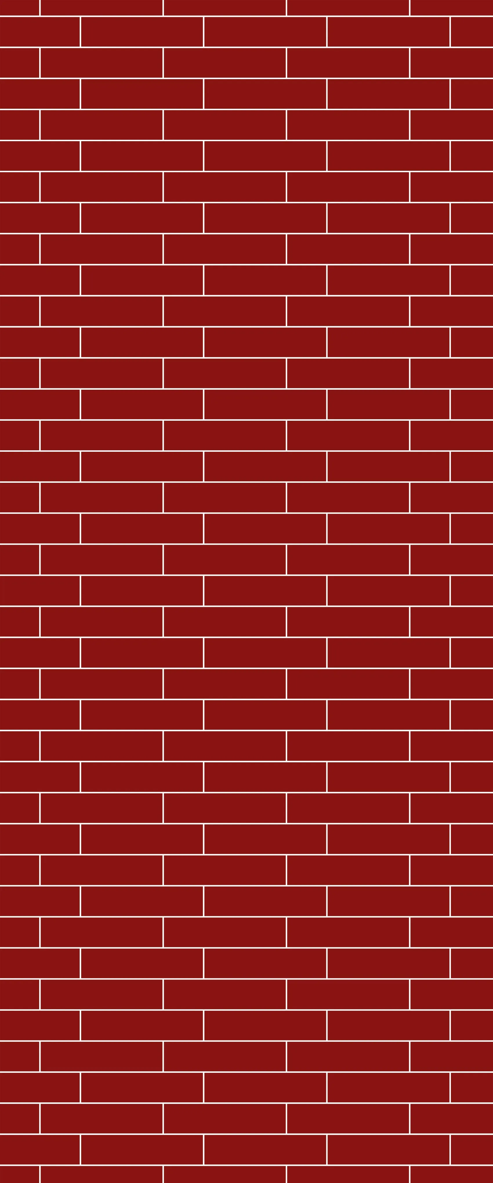 Red Brick Slip Tile Acrylic Shower Wall Panel 2440mm x 1220mm ( 3mm Thick)
