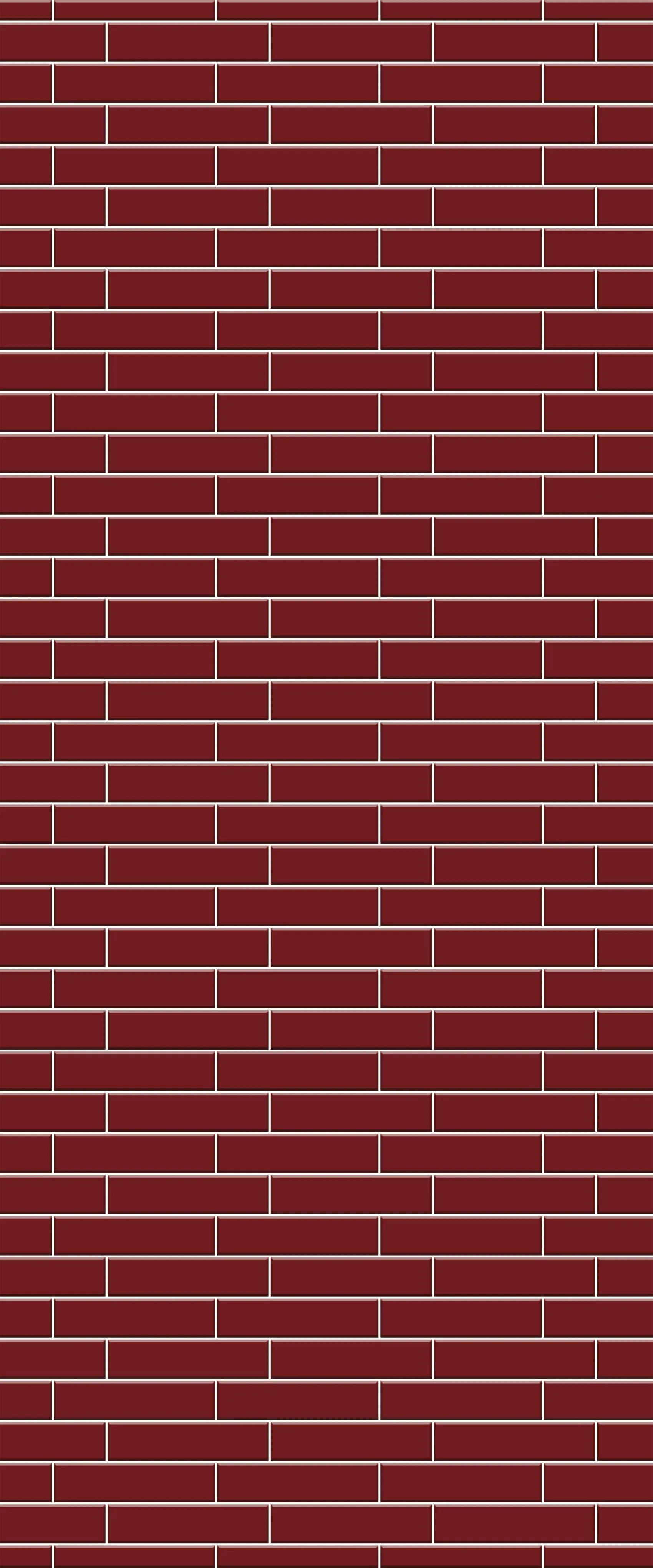 Red Brick Slip Tile Acrylic Shower Wall Panel 2440mm x 1220mm ( 3mm Thick)