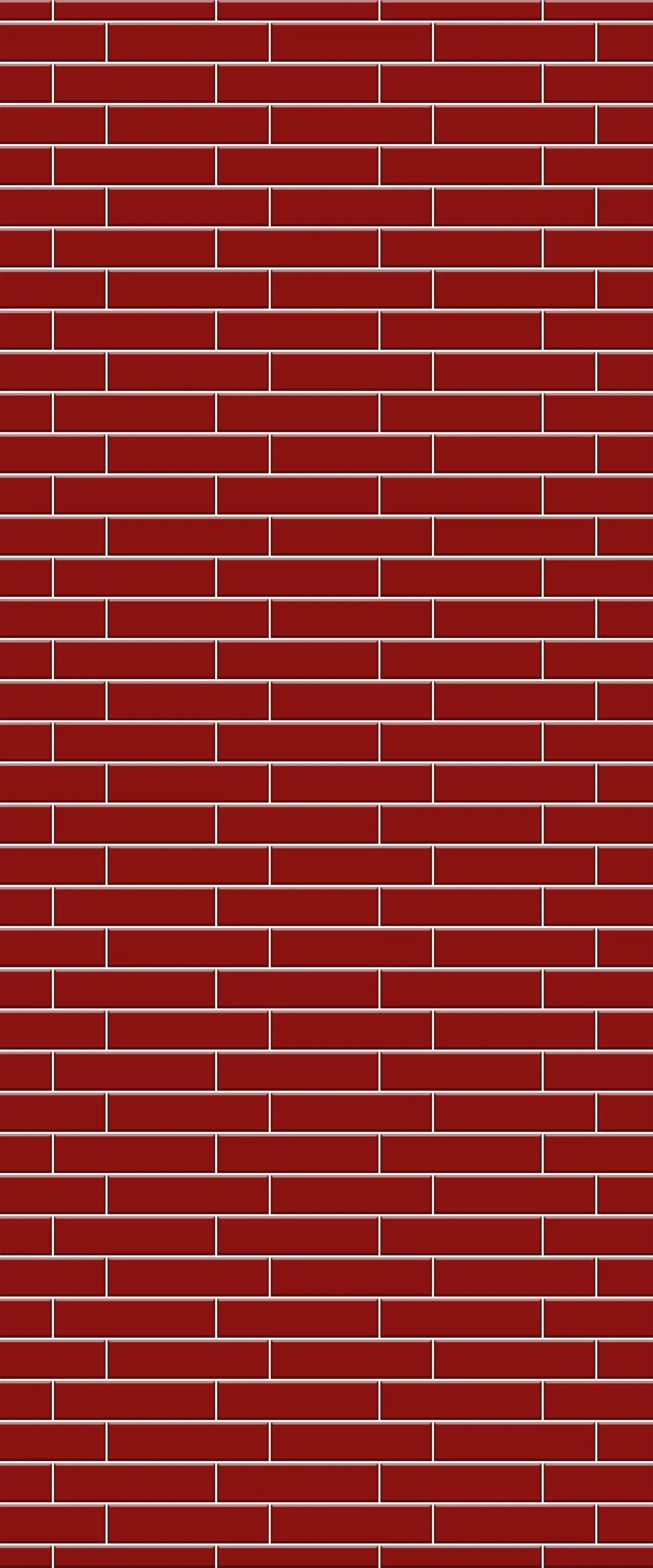 Red Brick Slip Tile Acrylic Shower Wall Panel 2440mm x 1220mm ( 3mm Thick)