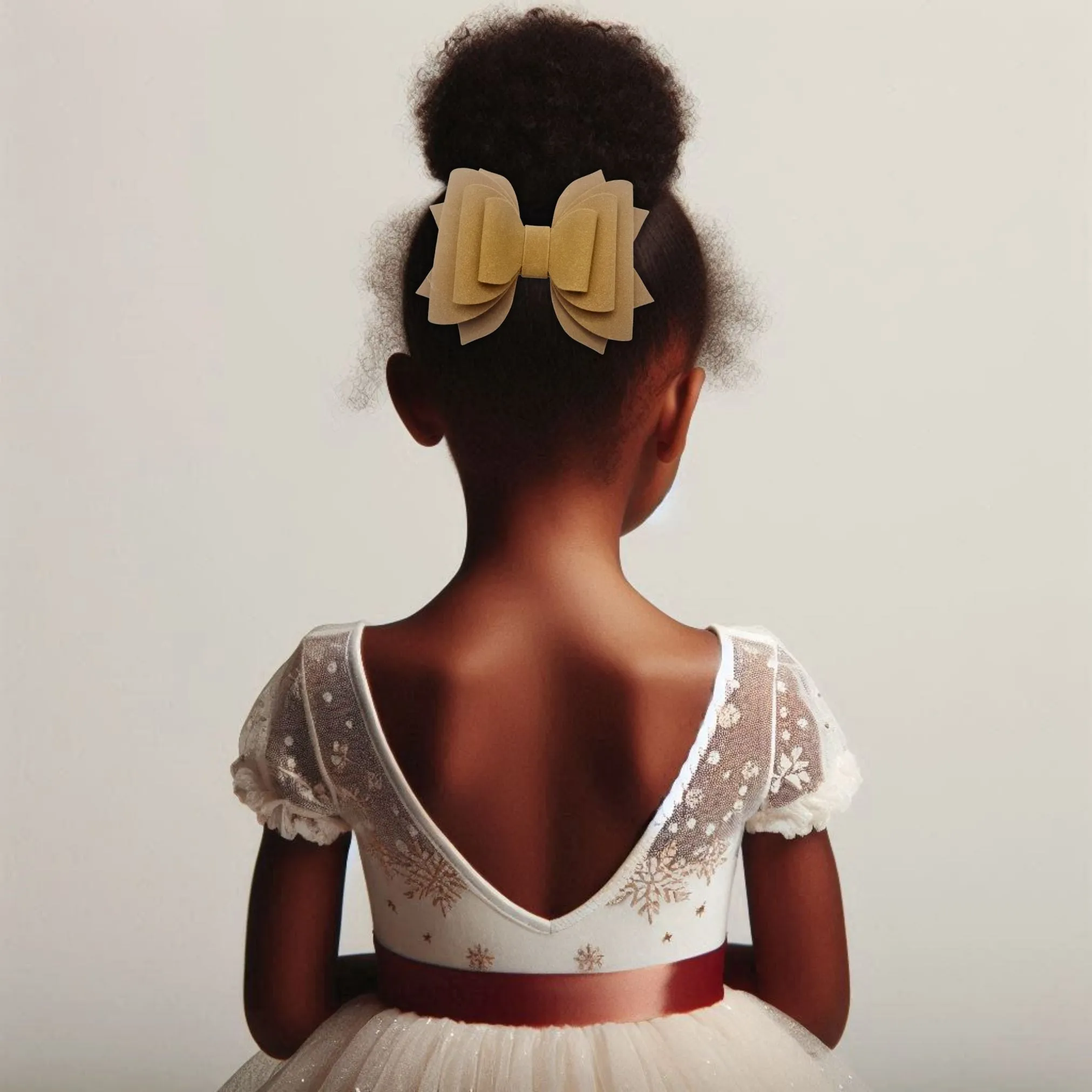 Red | Suede Hair Bow
