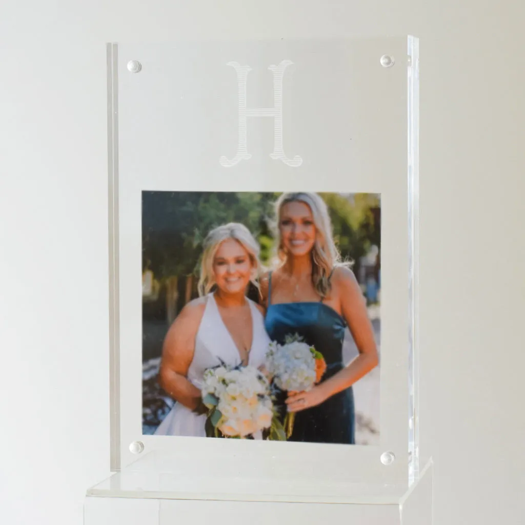 Romanesque Initial Acrylic Frame