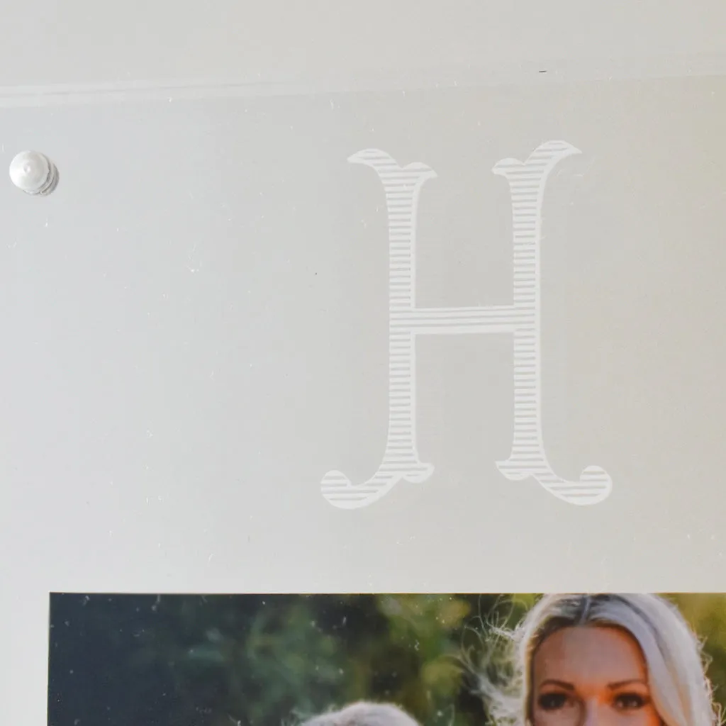 Romanesque Initial Acrylic Frame