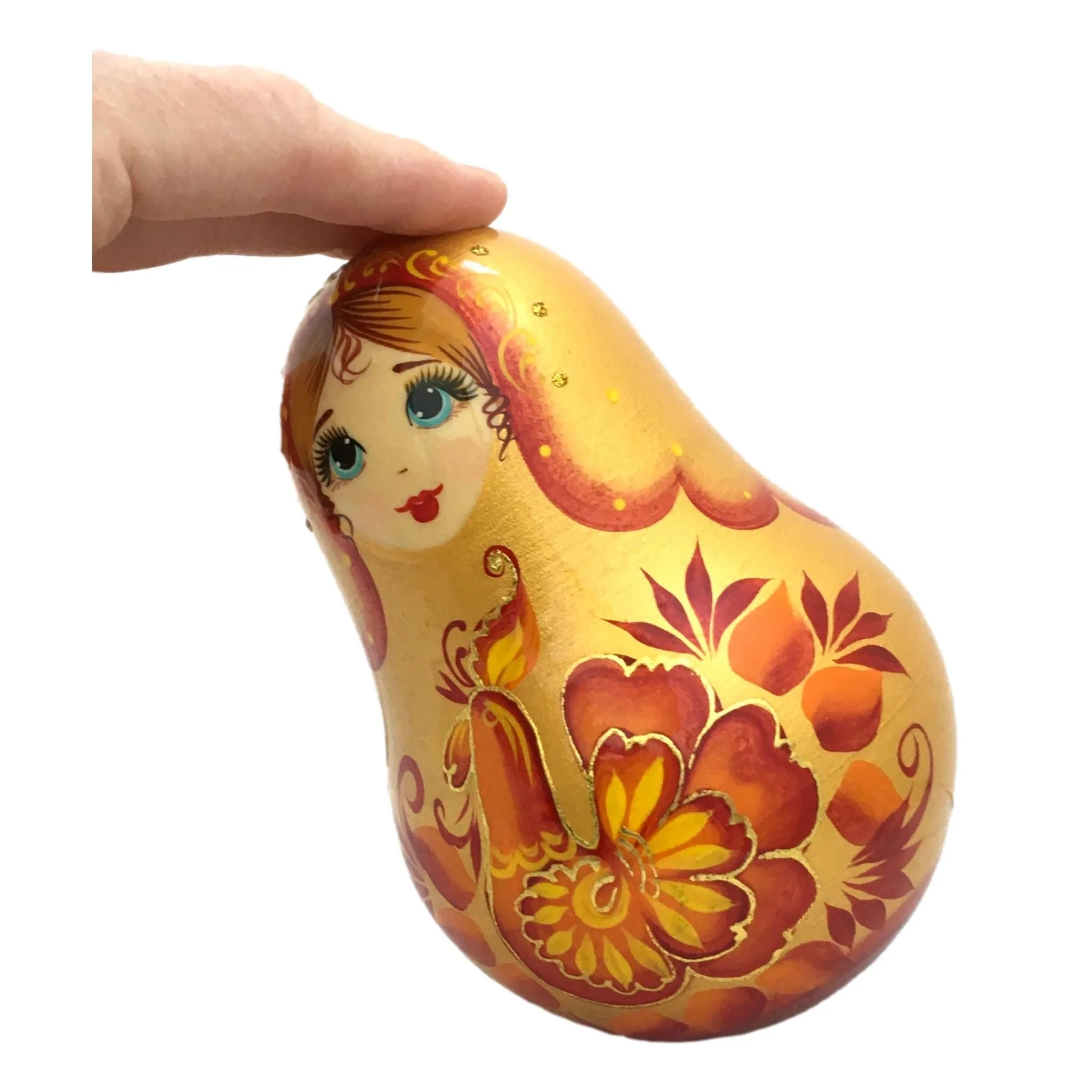 Russian Doll Roly Poly Gold