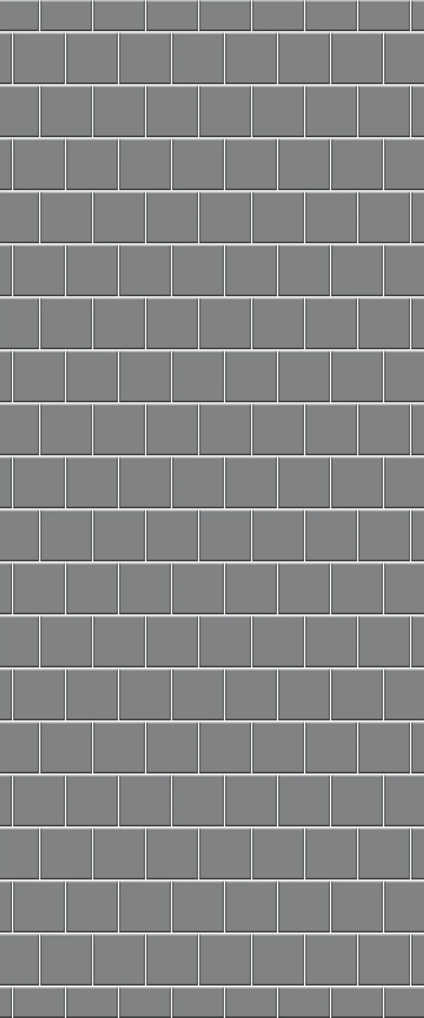 Sample of Grey Large Squares Acrylic Shower Wall Panel 2440mm x 1220mm (3mm Thick)