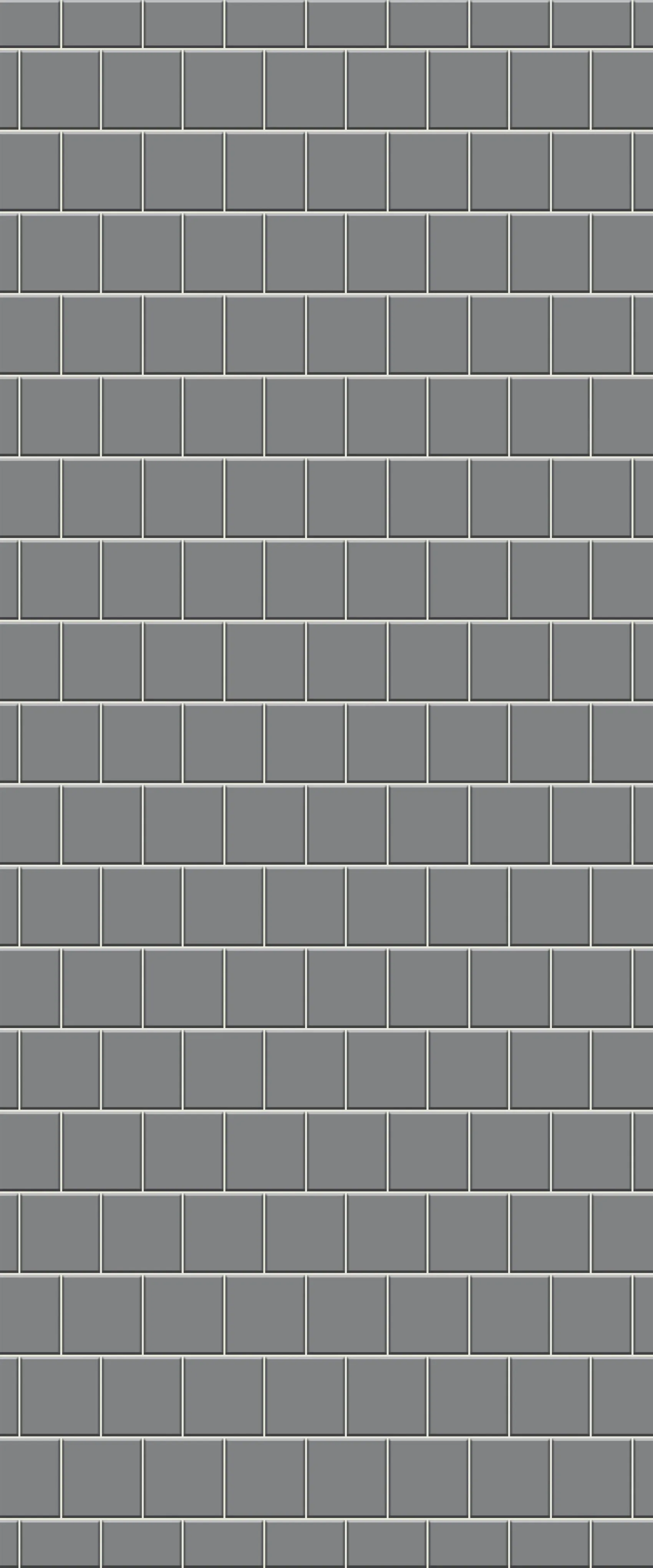 Sample of Grey Large Squares Acrylic Shower Wall Panel 2440mm x 1220mm (3mm Thick)