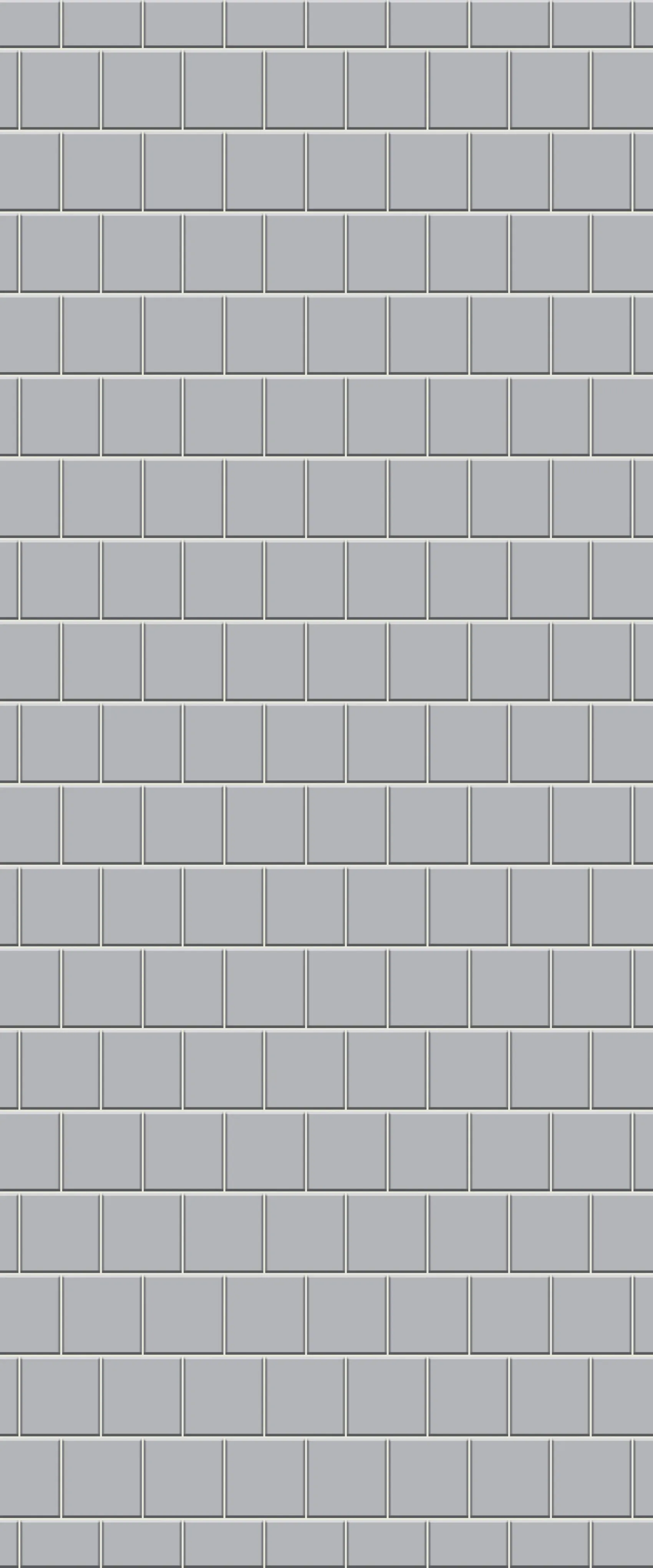 Sample of Grey Large Squares Acrylic Shower Wall Panel 2440mm x 1220mm (3mm Thick)