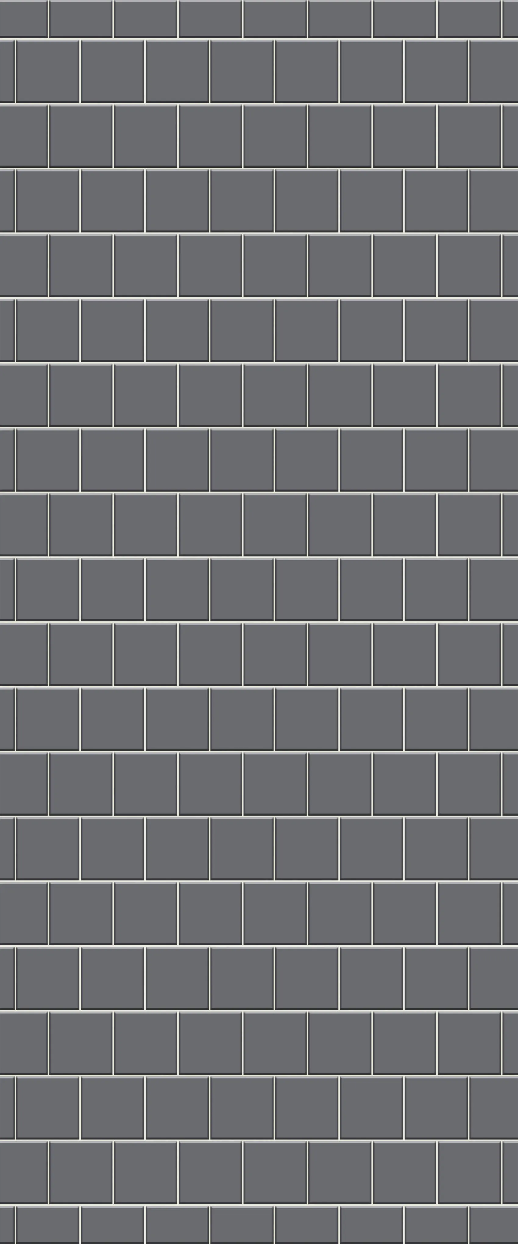 Sample of Grey Large Squares Acrylic Shower Wall Panel 2440mm x 1220mm (3mm Thick)