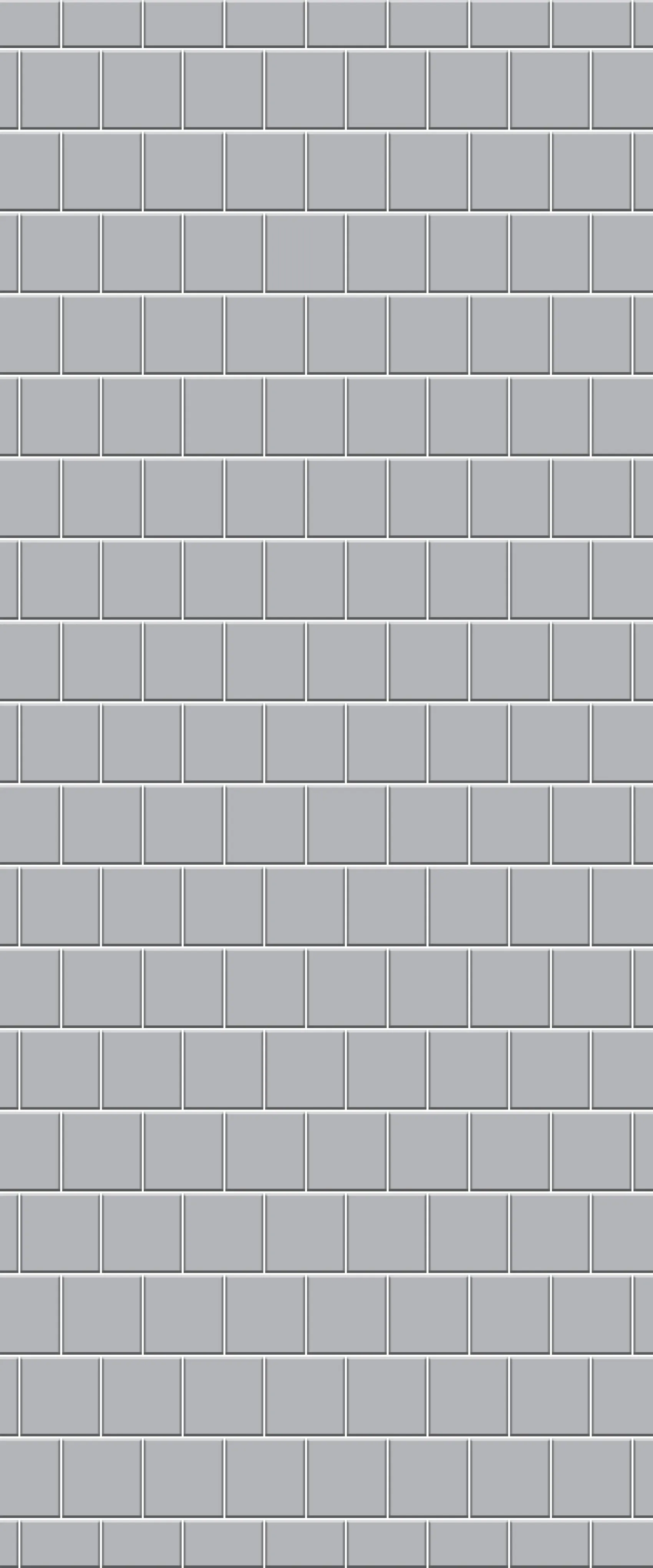 Sample of Grey Large Squares Acrylic Shower Wall Panel 2440mm x 1220mm (3mm Thick)
