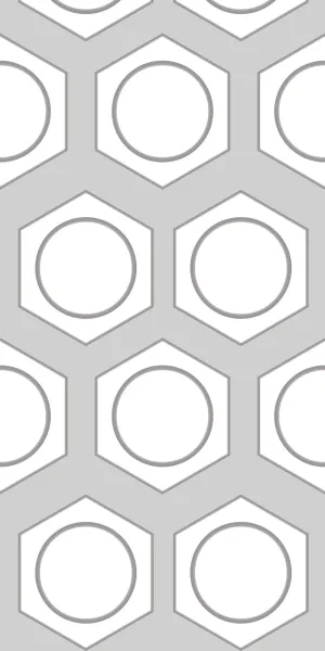 Sample of Hexagonal Discs Acrylic Wall Panels Home Decor Wall Panels 2440mmm x 1220mm