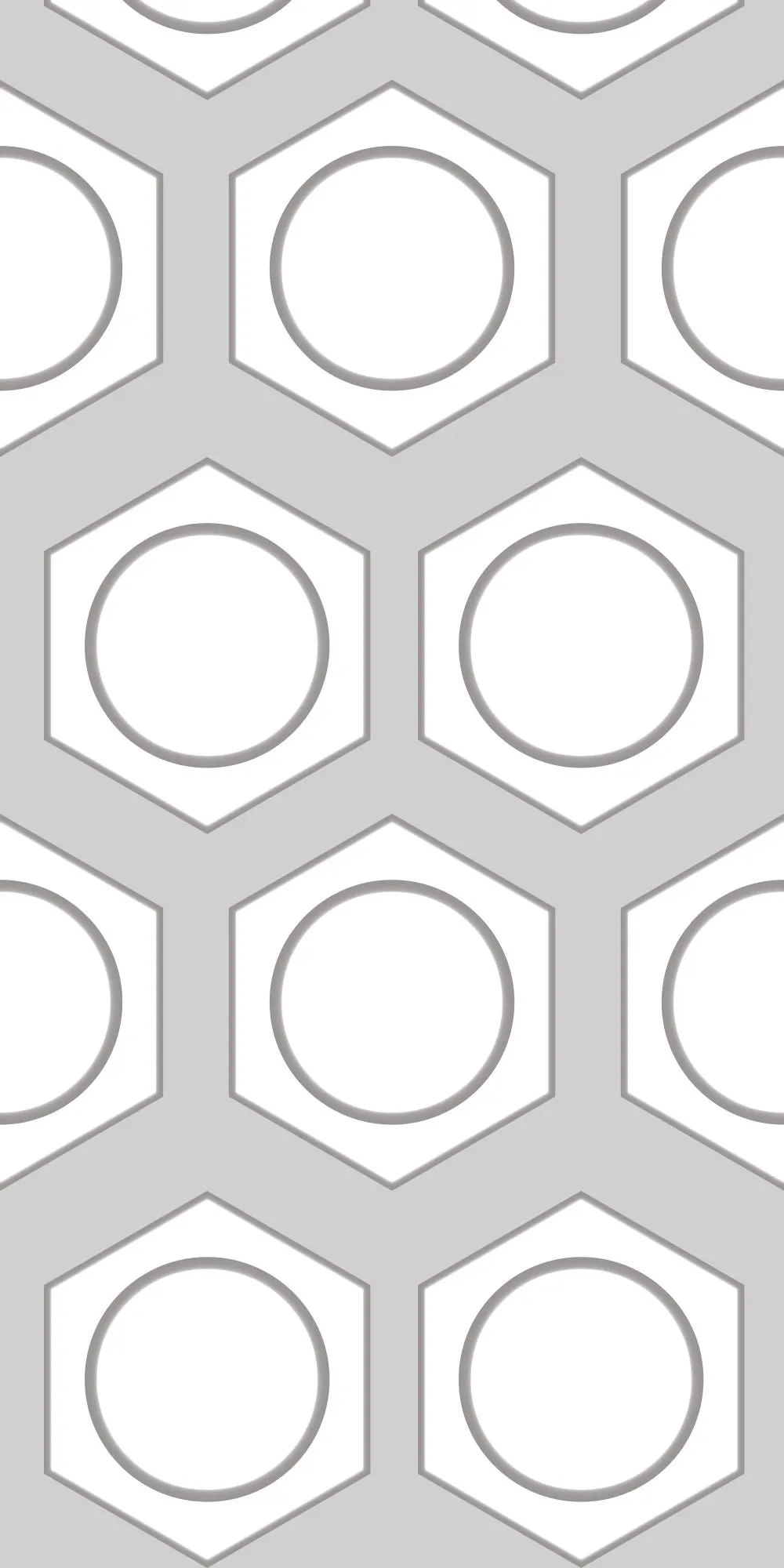 Sample of Hexagonal Discs Acrylic Wall Panels Home Decor Wall Panels 2440mmm x 1220mm