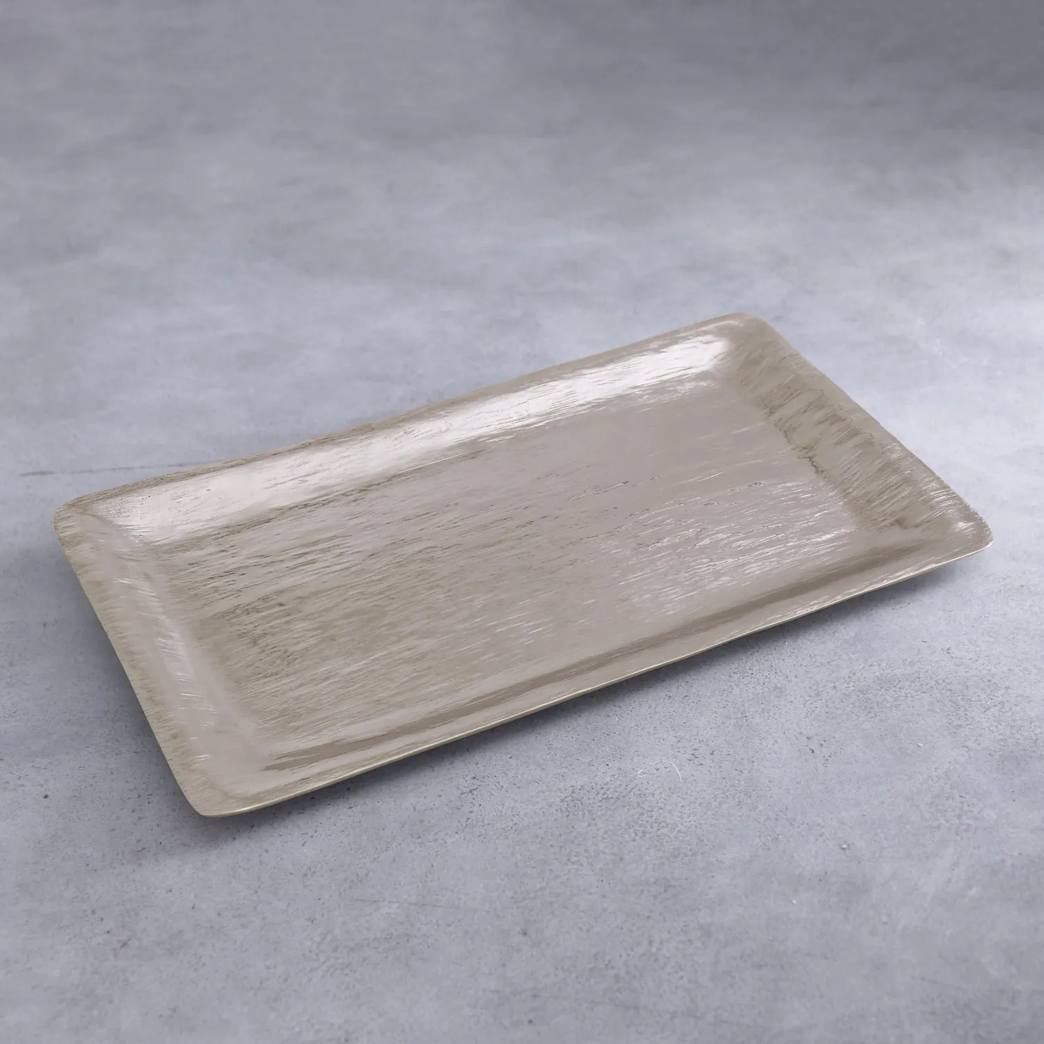 Sierra Modern Strie Long Rectangular Tray Gold