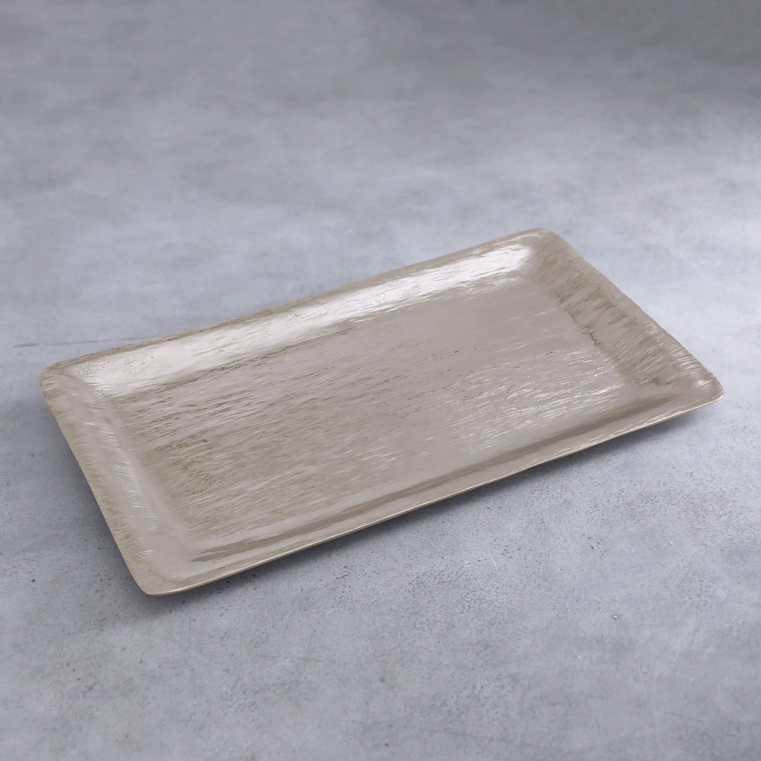 Sierra Modern Strie Long Rectangular Tray Gold