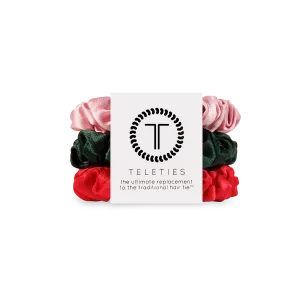 Silk Hair Scrunchie | Small | Poinsettia