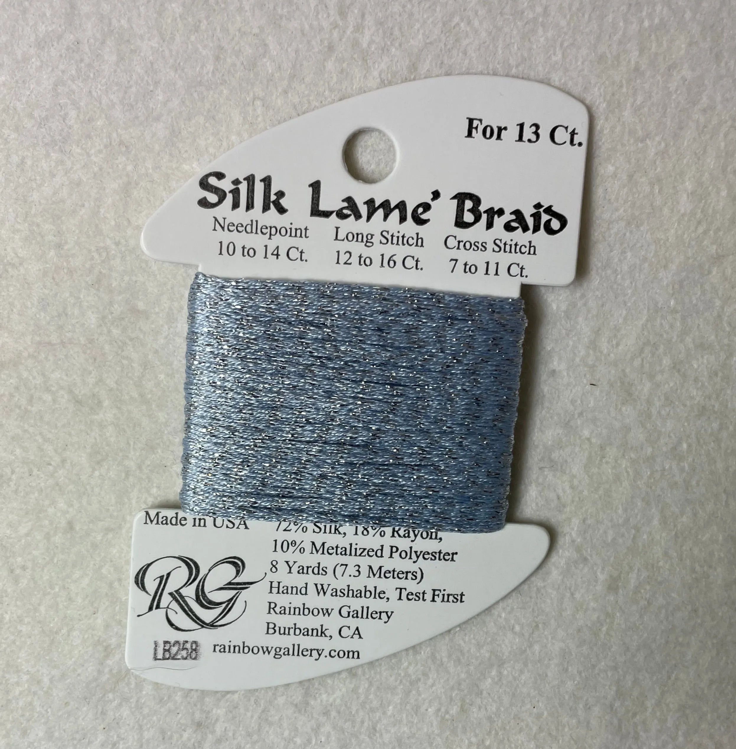 Silk Lame Braid LB258 Gentle Gray