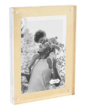 Small Brass Acrylic Frame