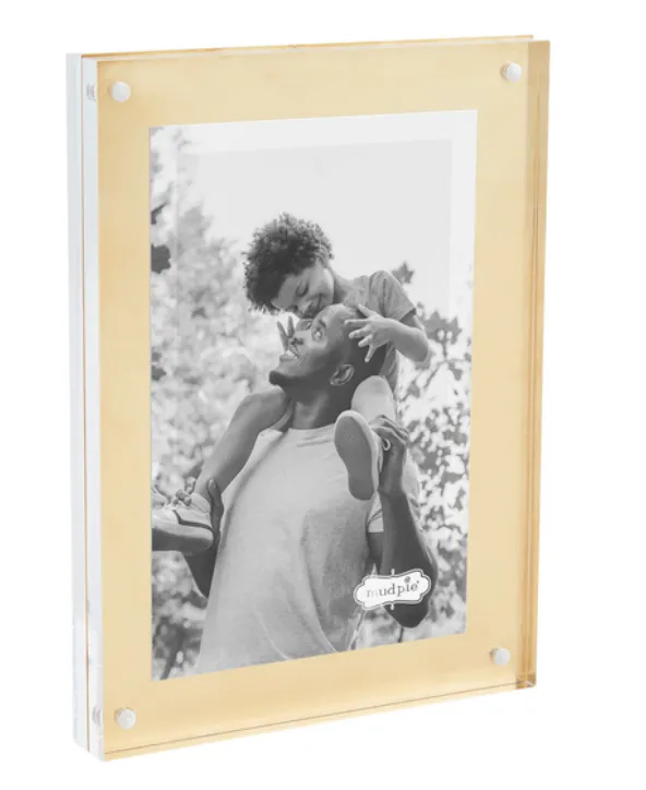 Small Brass Acrylic Frame