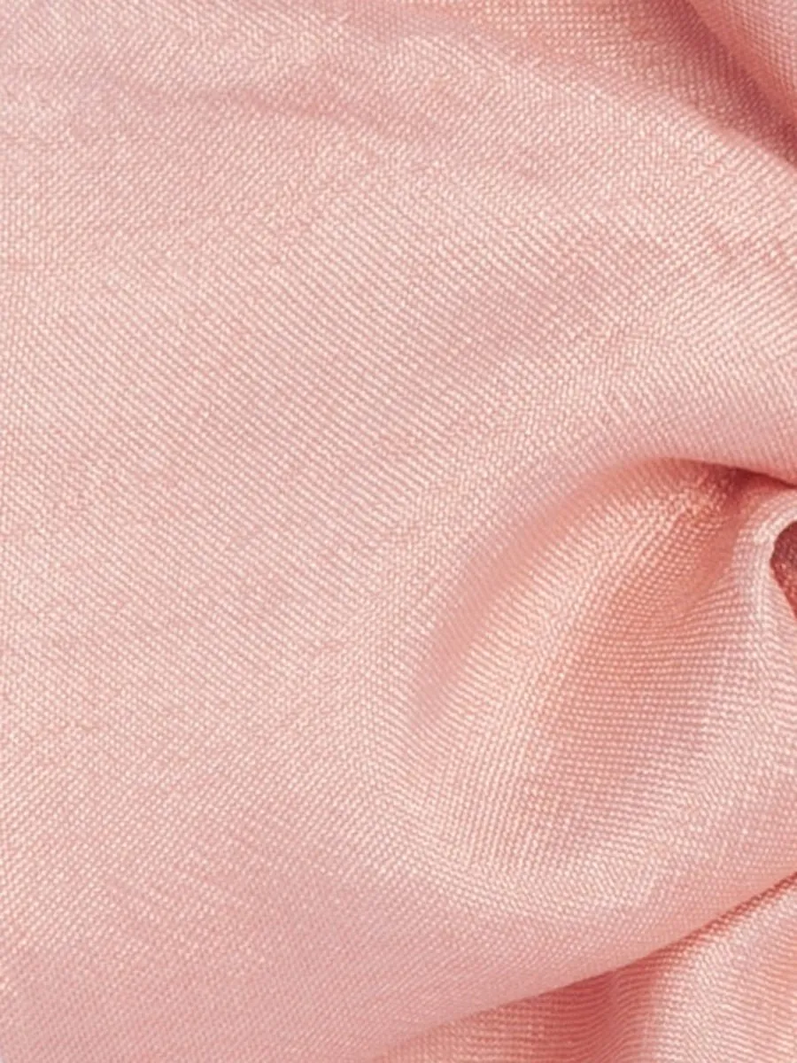 Soleil Solid Silk Scrunchie - Rose