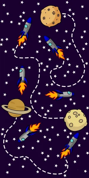 Spaceships Acrylic Wall Panels Home Decor Wall Panels 2440mmm x 1220mm