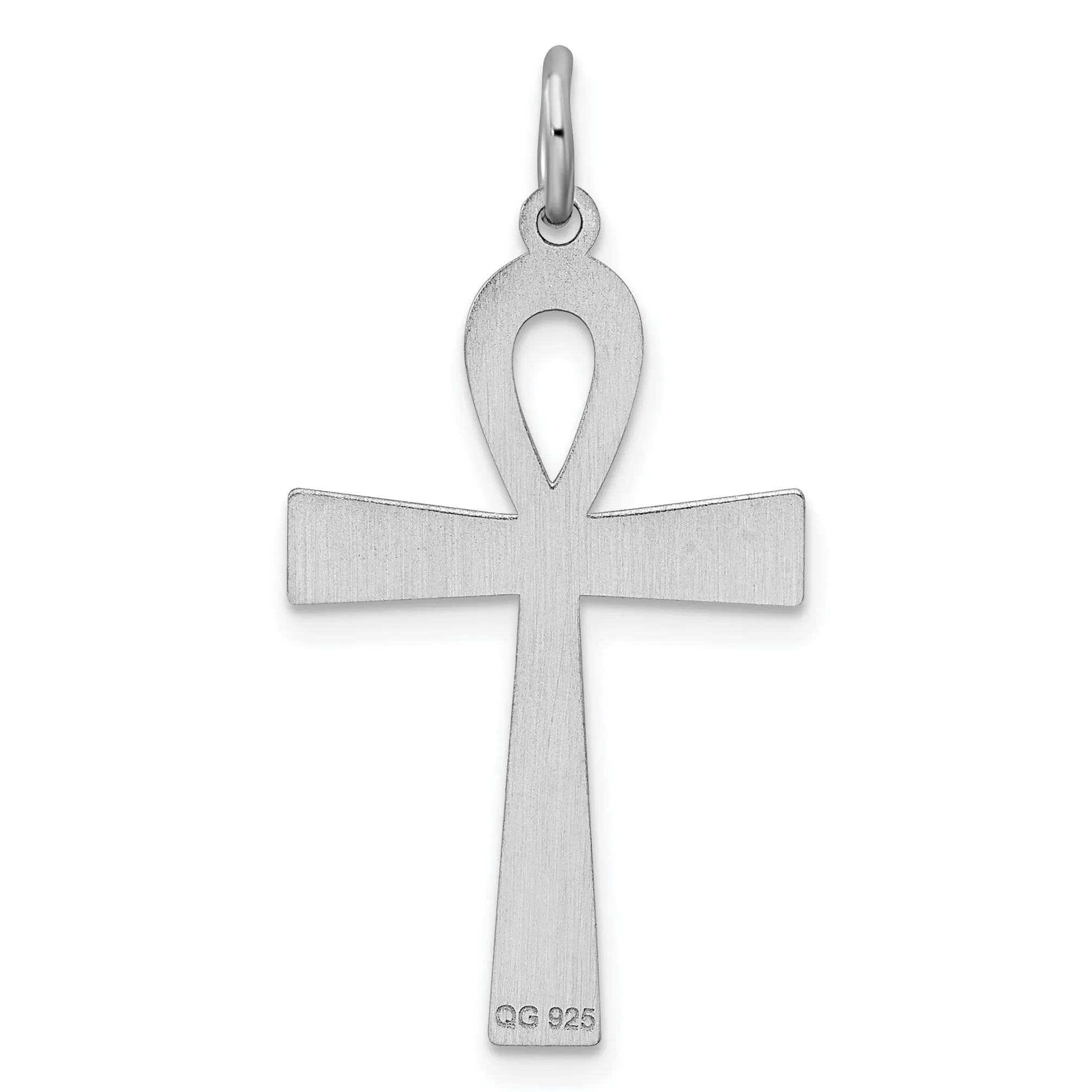 Sterling Silver Laser Designed Cross Pendant