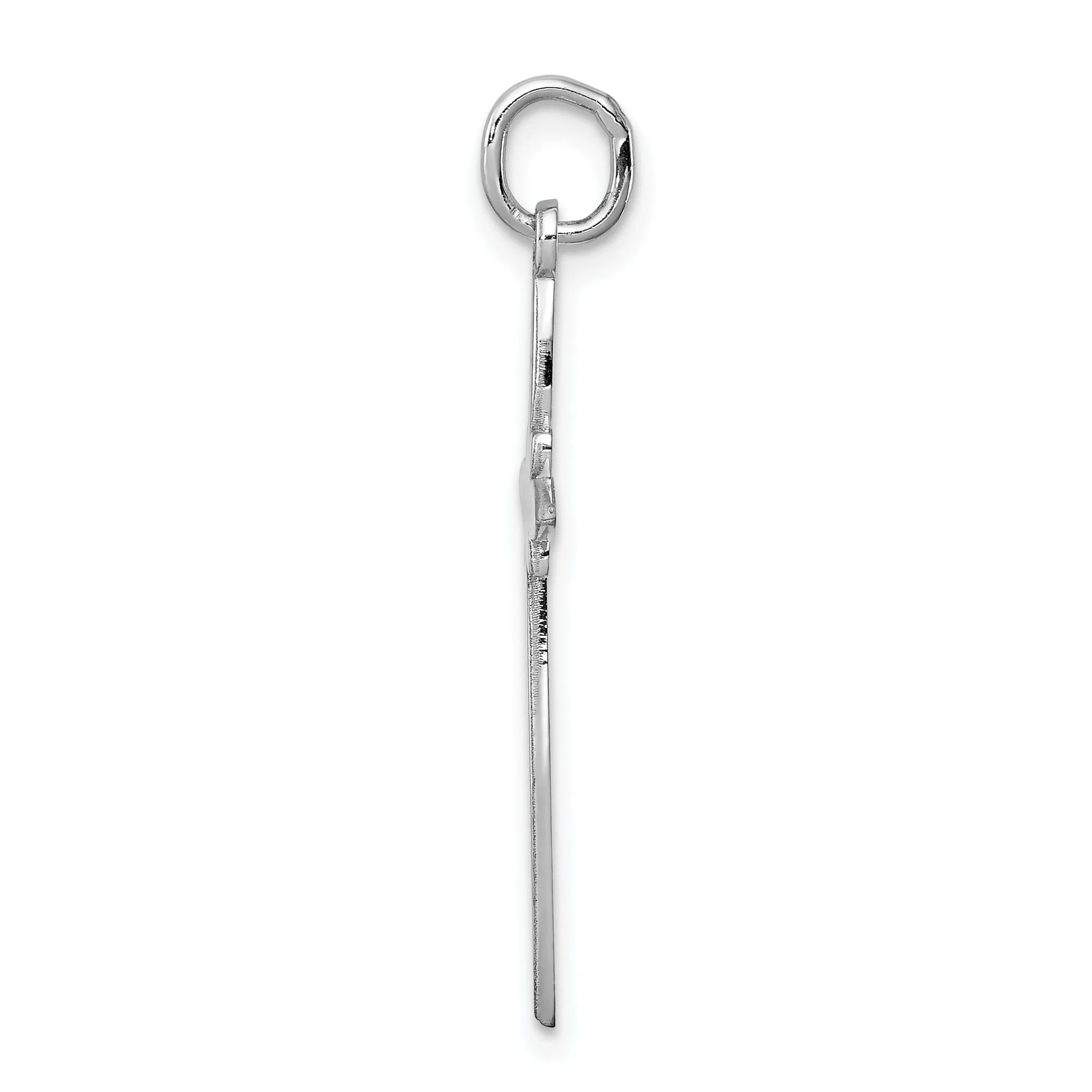 Sterling Silver Laser Designed Cross Pendant
