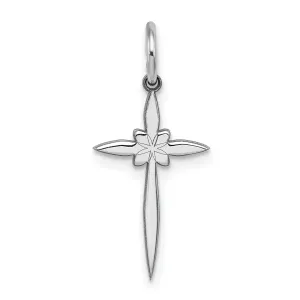 Sterling Silver Laser Designed Cross Pendant