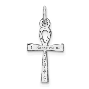 Sterling Silver Laser Designed Cross Pendant