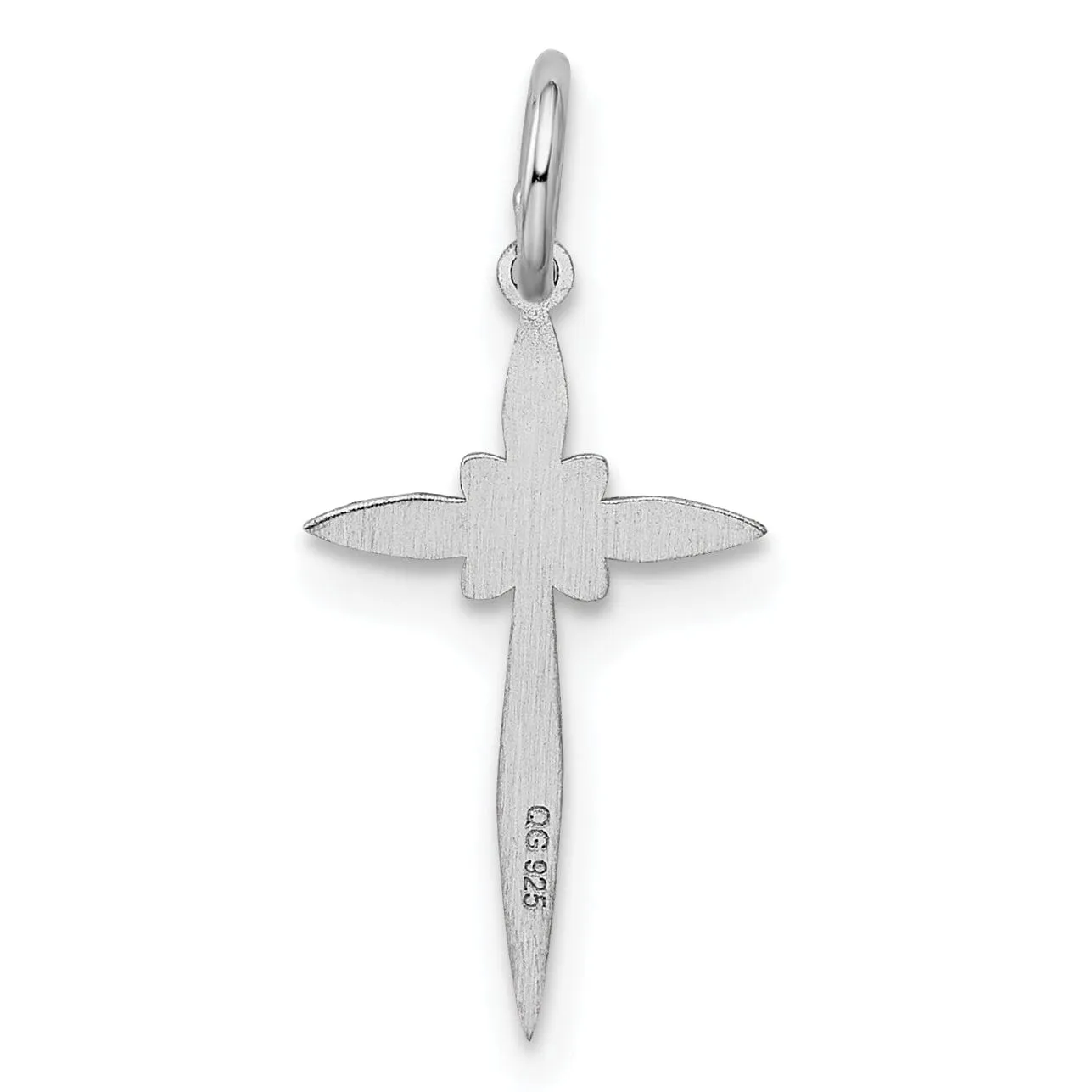 Sterling Silver Laser Designed Cross Pendant