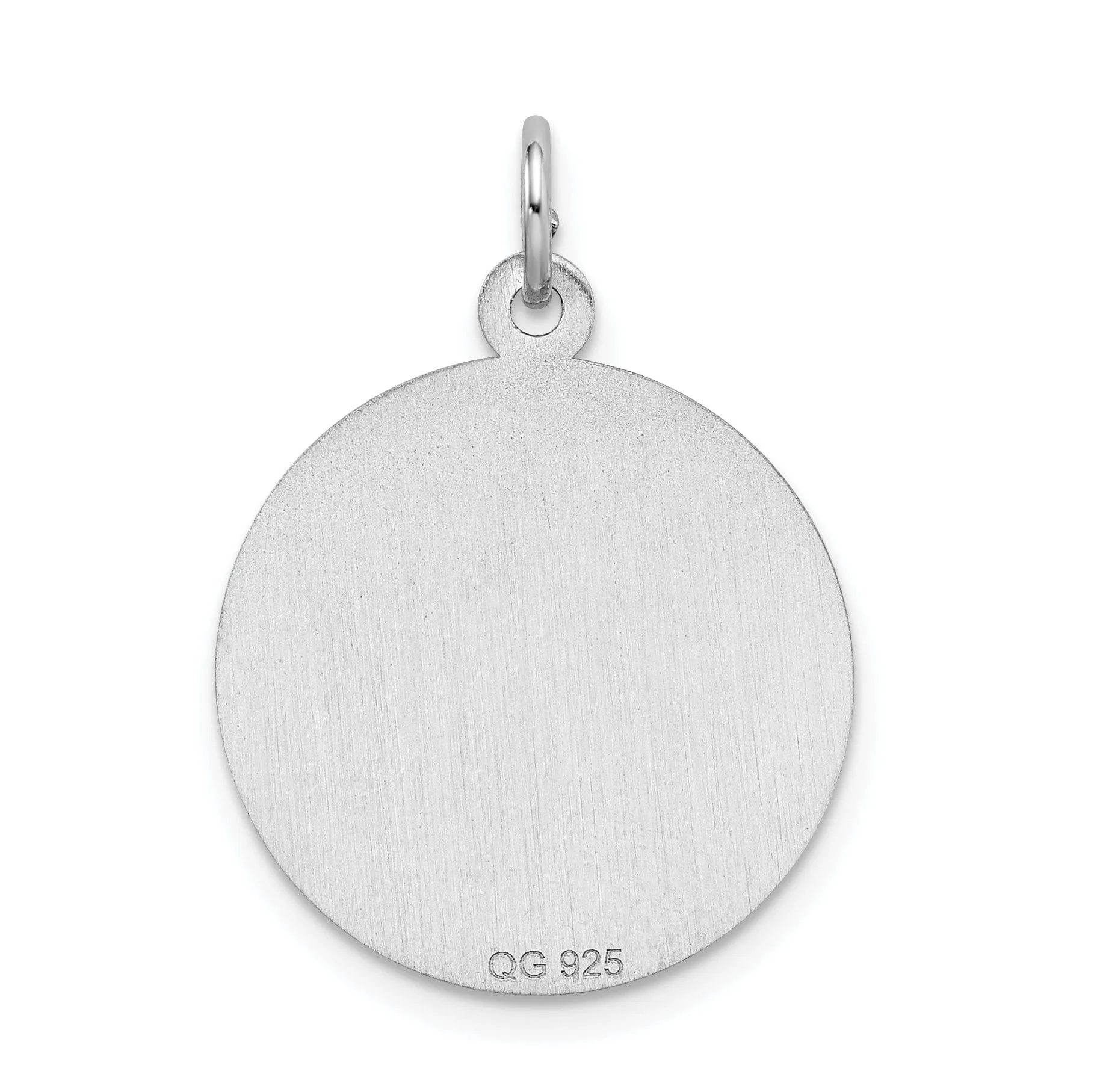 Sterling Silver Sweet Sixteen Disc Pendant