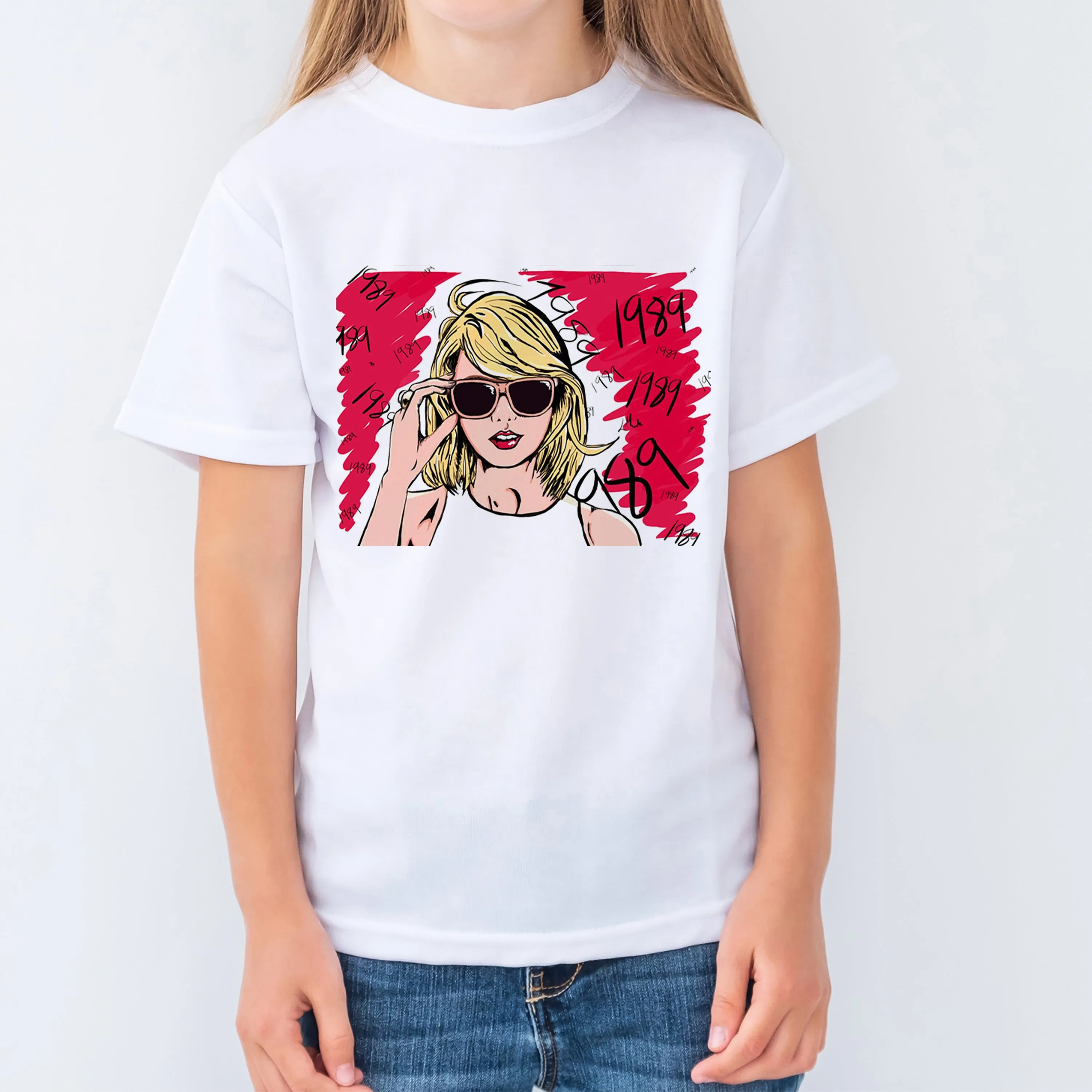 Taylor Swift 1989 Cartoon T-Shirt | Kids & Adults Sizes | Swiftie Inspired Shirt