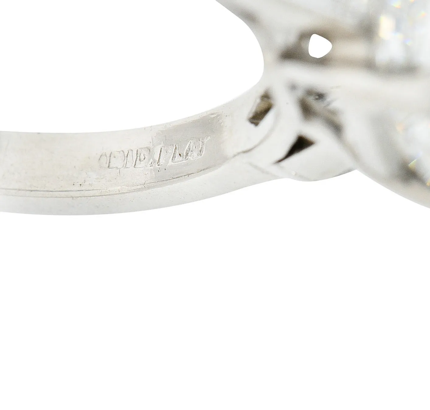 Tiffany & Co. 4.28 CTW Asscher Diamond Platinum Engagement Ring