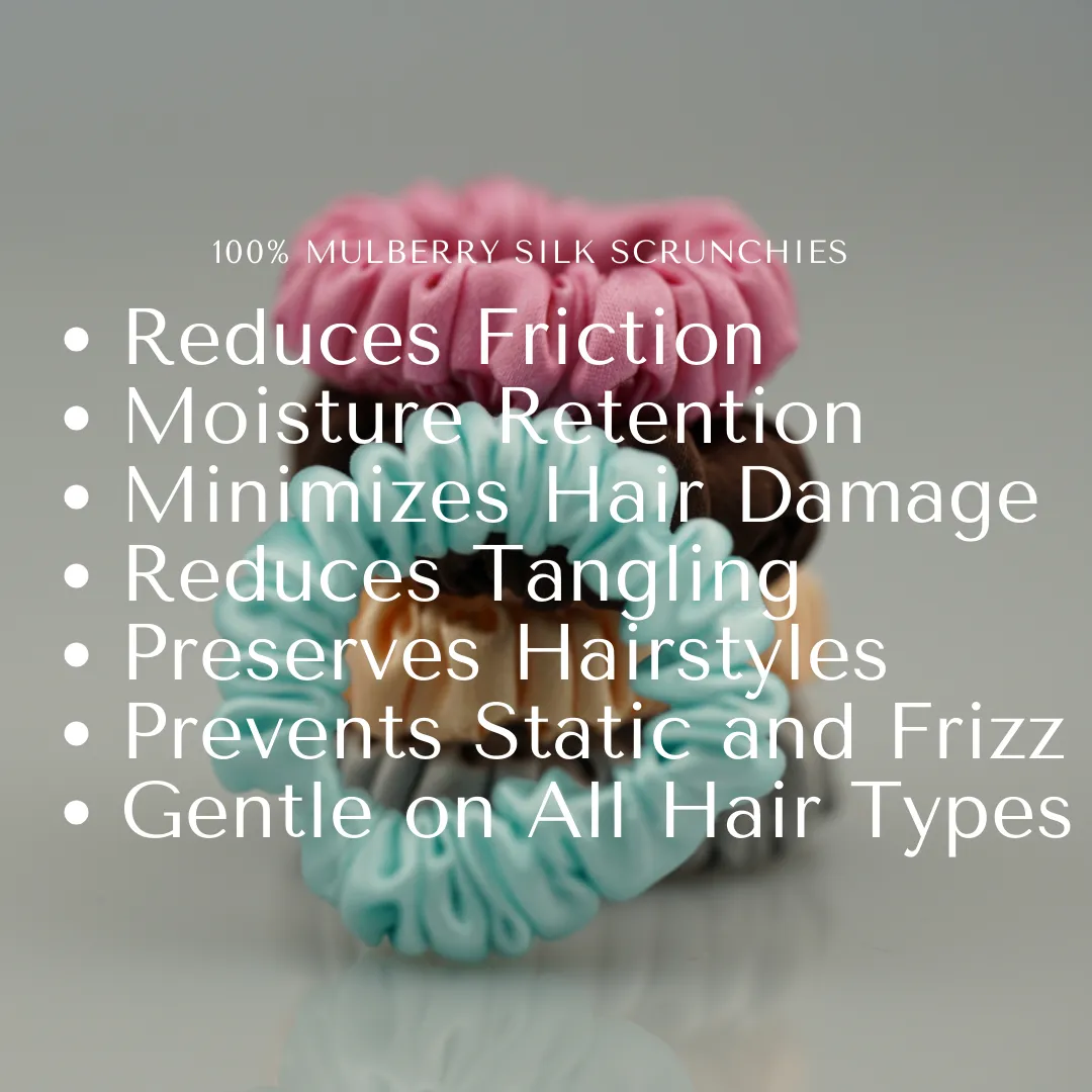 Tiny Silk Scrunchie Custom Wholesale - French Minnie skinny - For Adult / Baby / toddlers