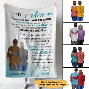 To My Son My Daughter Personalized Blanket