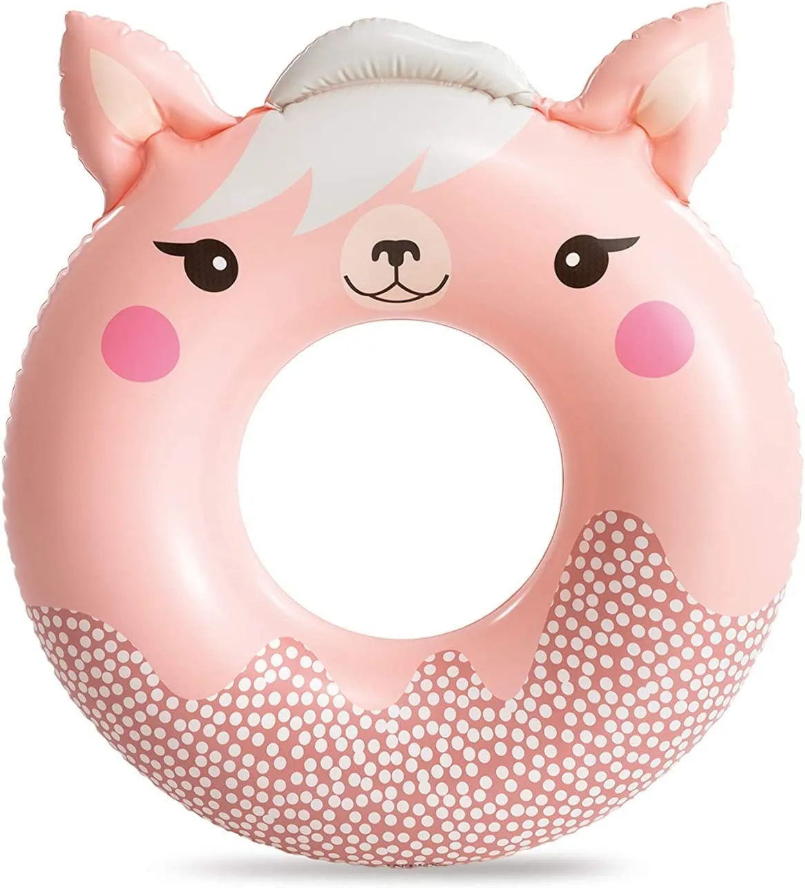 Toyshine 33'' Lama Pool Rings, Baby Pool, Swimming Rings for Kids, Inflatable Tubes, Summer Fun Water Toys for Kids, Party Fun, Beach Outdoor Party Supplies (1 PC)