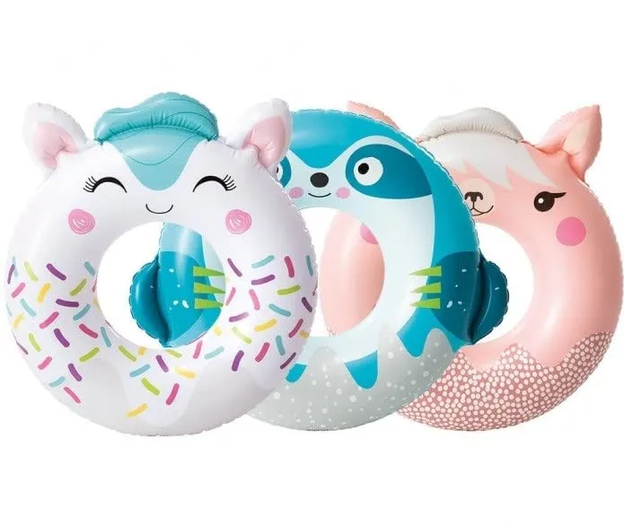 Toyshine 33'' Lama Pool Rings, Baby Pool, Swimming Rings for Kids, Inflatable Tubes, Summer Fun Water Toys for Kids, Party Fun, Beach Outdoor Party Supplies (1 PC)