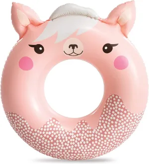 Toyshine 33'' Lama Pool Rings, Baby Pool, Swimming Rings for Kids, Inflatable Tubes, Summer Fun Water Toys for Kids, Party Fun, Beach Outdoor Party Supplies (1 PC)