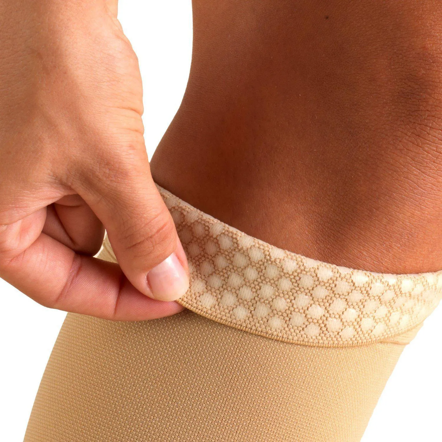 Truform Opaque Ladies’ Thigh-High Compression Stocking - 20-30mmHg