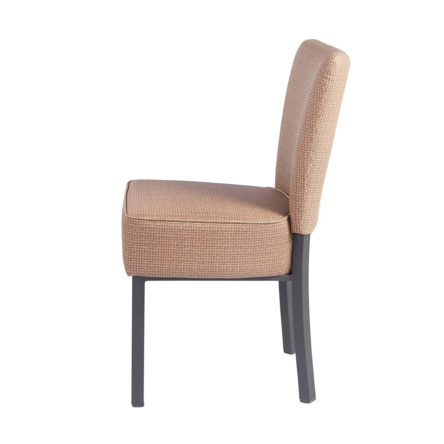 Upholstered Dining Chairs, Kitchen PU Leather Padded Chair, Modern Dining Room Furniture, Set of 2(Brown)