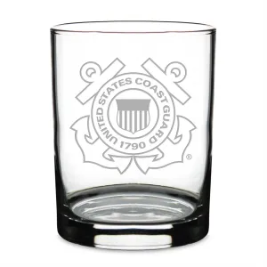 US Coast Guard Double Old Fashion Glass*