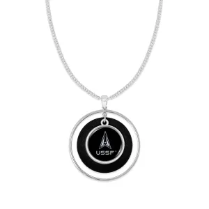 U.S. Space Force Lindy Necklace (Black)