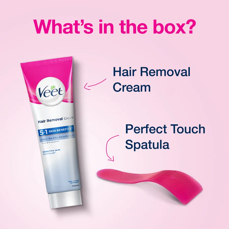 Veet Silk & Fresh Hair Removal Cream, Sensitive Skin - 100 g