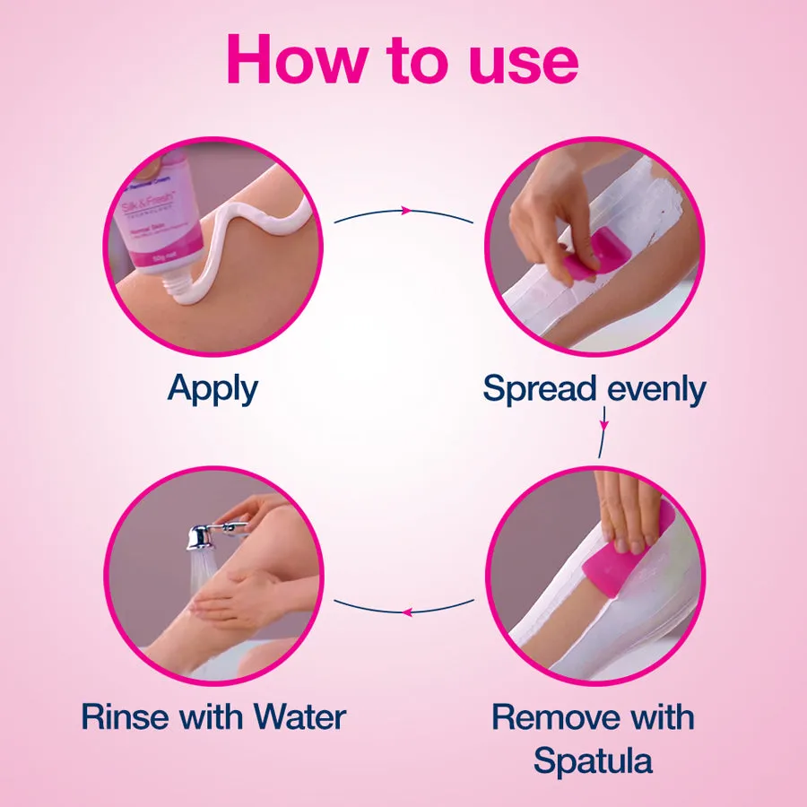 Veet Silk & Fresh Hair Removal Cream, Sensitive Skin - 100 g