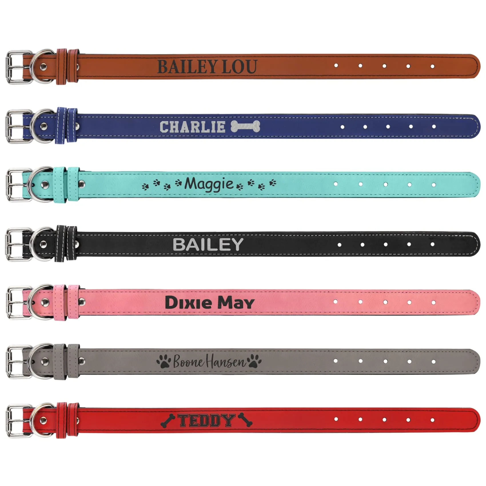 Vegan Leather Pet Collar