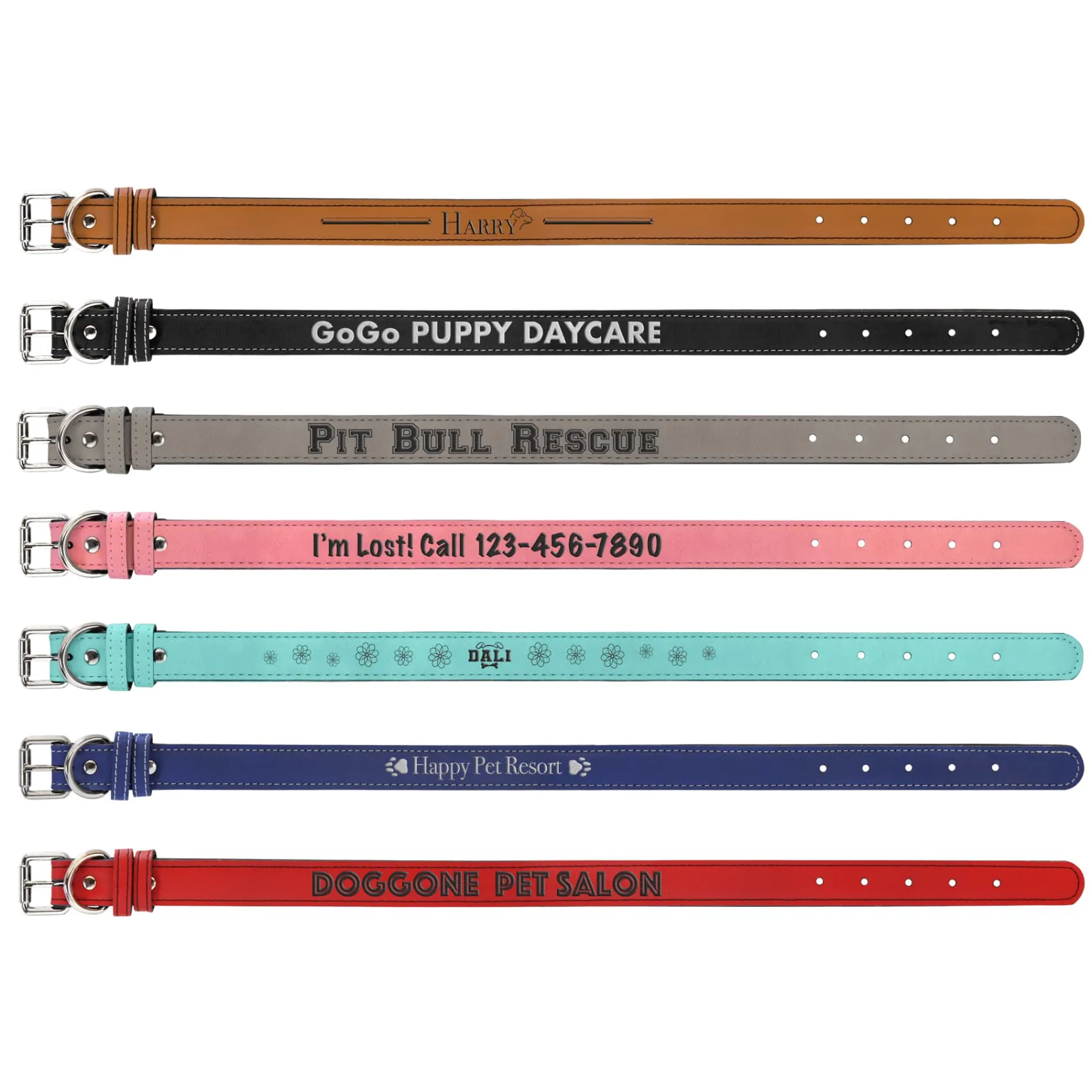 Vegan Leather Pet Collar
