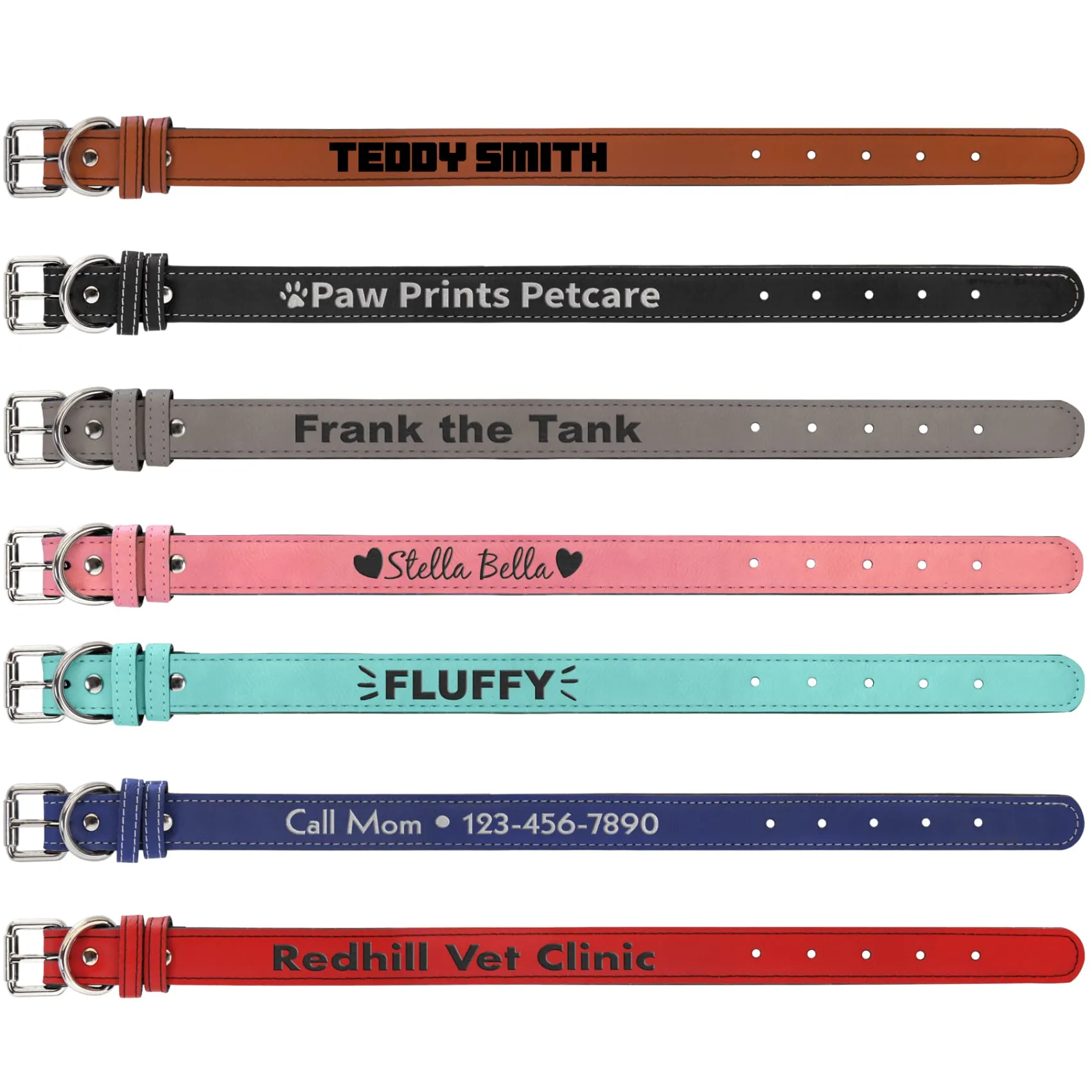Vegan Leather Pet Collar