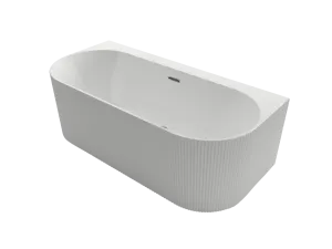 Ventura BW 1700 - Back-to Wall Fluted Bath Acrylic