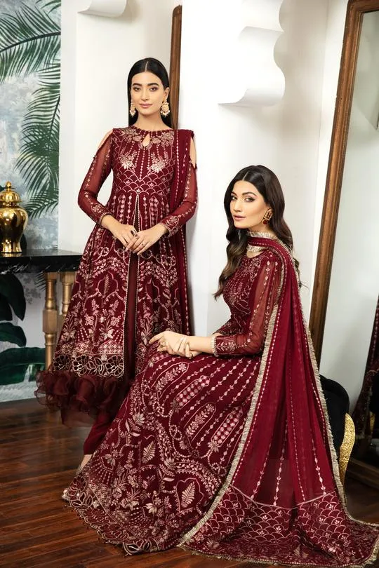 Victoire | Alizeh Royale De Luxe Collection | Unstitched Embroidered Chiffon Suits