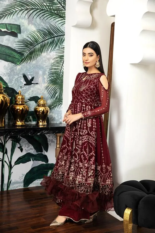 Victoire | Alizeh Royale De Luxe Collection | Unstitched Embroidered Chiffon Suits
