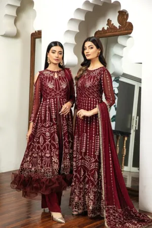 Victoire | Alizeh Royale De Luxe Collection | Unstitched Embroidered Chiffon Suits